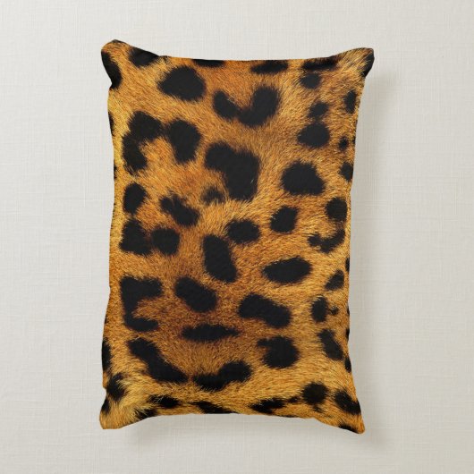野生のサファリ動物のチエガーリータヒョウ柄 アクセントクッション (裏面(縦))