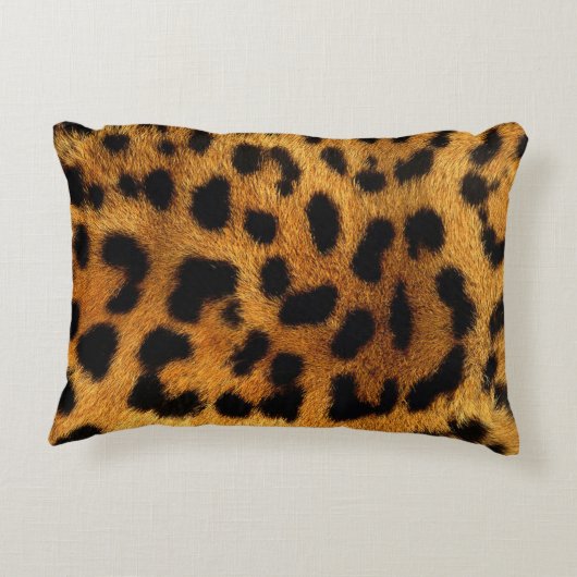 野生のサファリ動物のチエガーリータヒョウ柄 アクセントクッション (裏面)