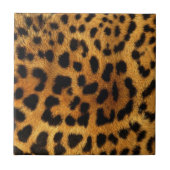 野生のサファリ動物のチエガーリータヒョウ柄 タイル (正面)