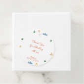 野生のサファリ動物の子供の誕生日パーティー フェイバータグ (インサイチュ)