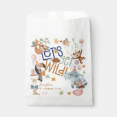 野生のサファリ動物の子供の誕生日パーティー フェイバーバッグ (正面)