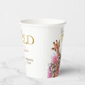 野生のサファリ動物の子供の誕生日パーティー 紙コップ (右)