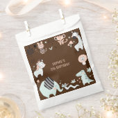 野生のサファリ動物の子供の誕生日 フェイバーバッグ (クリップ留めされた状態)