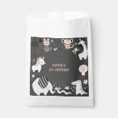 野生のサファリ動物の子供の誕生日 フェイバーバッグ (正面)