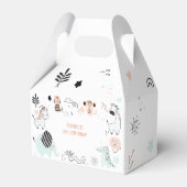 野生のサファリ動物の子供の誕生日 フェイバーボックス (裏面サイド)