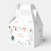 野生のサファリ動物の子供の誕生日 フェイバーボックス (正面サイド)