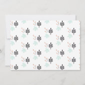 野生のサファリ動物の子供の誕生日 招待状 (裏面)