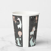 野生のサファリ動物の子供の誕生日 紙コップ (右)