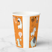 野生のサファリ動物の子供の誕生日 紙コップ (右)