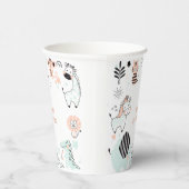 野生のサファリ動物の子供の誕生日 紙コップ (右)