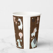 野生のサファリ動物の子供の誕生日 紙コップ (右)