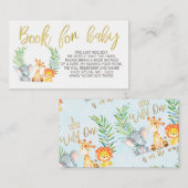 野生のサファリ動物の本の要求挿入物 エンクロージャーカード (正面/裏面)