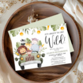 野生のサファリ動物の男の子のシャワーを取得する 招待状