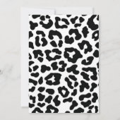 野生のサファリ動物の誕生日パーティーを開催 招待状 (裏面)