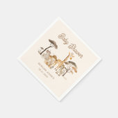 野生のサファリ動物の赤ちゃんシャワー スタンダードカクテルナプキン (角)