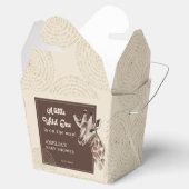 野生のサファリ動物の赤ちゃんシャワー フェイバーボックス (オープン)