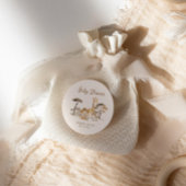 野生のサファリ動物の赤ちゃんシャワー ラウンドシール