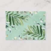 野生のサファリ動物ベビーシャワーおむつラッフル エンクロージャーカード (裏面)