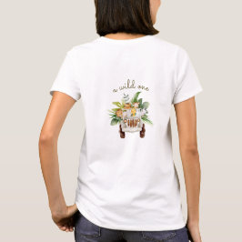 野生のサファリ動物ベビーシャワーマザー・トゥ・ビー Tシャツ