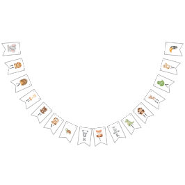 野生のサファリ4歳の誕生日4回 バンティングフラッグ