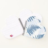 野生のシダの青 ノートブック (内部)