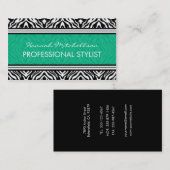 野生のシマウマの専門の名刺 名刺 (正面/裏面)