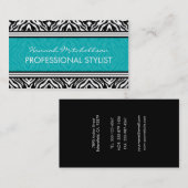 野生のシマウマの専門の名刺 名刺 (正面/裏面)