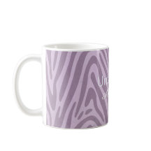 野生のシマウマプリント コーヒーマグ
