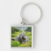 野生のシマウマ キーホルダー (正面)