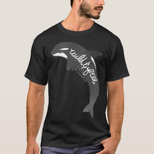 野生のシャチ Tシャツ (正面)