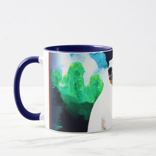 野生のシロクマ。買今 マグカップ (左)