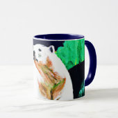 野生のシロクマ。買今 マグカップ (正面右)