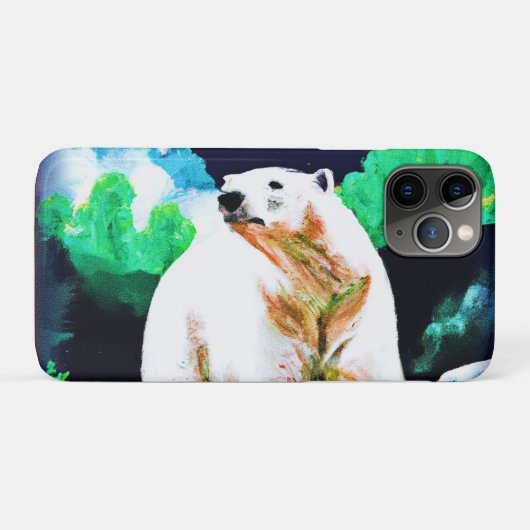 野生のシロクマ。買今 Case-Mate iPhoneケース (裏面(横))