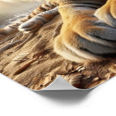 野生のジャングルに強力なベンガルトラ ポスター (角)