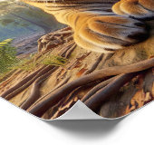 野生のジャングルに強力なベンガルトラ ポスター (角)