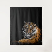 野生のジャングルアニマルタイガー タペストリー (正面)