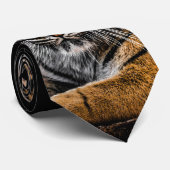 野生のジャングルアニマルタイガー ネクタイ (ロール)