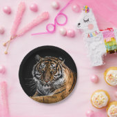 野生のジャングルアニマルタイガー ペーパープレート (パーティー)