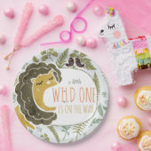 野生のジャングルサファリ動物植物性ベビーシャワー ペーパープレート (パーティー)