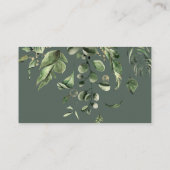 野生のジャングル動物 |赤ちゃんシャワーおむつラッフル エンクロージャーカード (裏面)