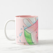 野生のスイカのマグ ツートーンマグカップ (左)