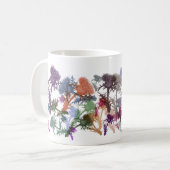 野生のスコットランドのアザミのマグ コーヒーマグカップ (正面左)