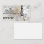 野生のスタリオンエクエストリアンファーラーホースシューズ 名刺 (正面/裏面)