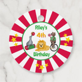 野生のストライプのサーカス動物の原色 フェイバータグ