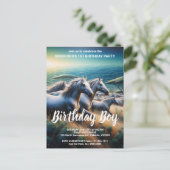 野生のスピリット:疾走する群れ ポストカード (スタンド正面)