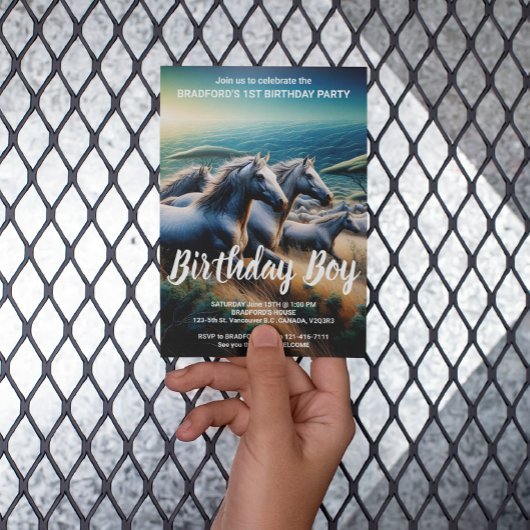 野生のスピリット:疾走する群れ ポストカード