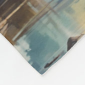 野生のセレニティ – バッファロー フリースブランケット (角)