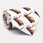 野生のタイのオオシカ呼出し ネクタイ (ロール)