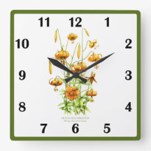 野生のタイガーリリー花の植物芸術