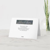 野生のタヌキ:Galloping to Freedomグリーティングカード カード (裏面)